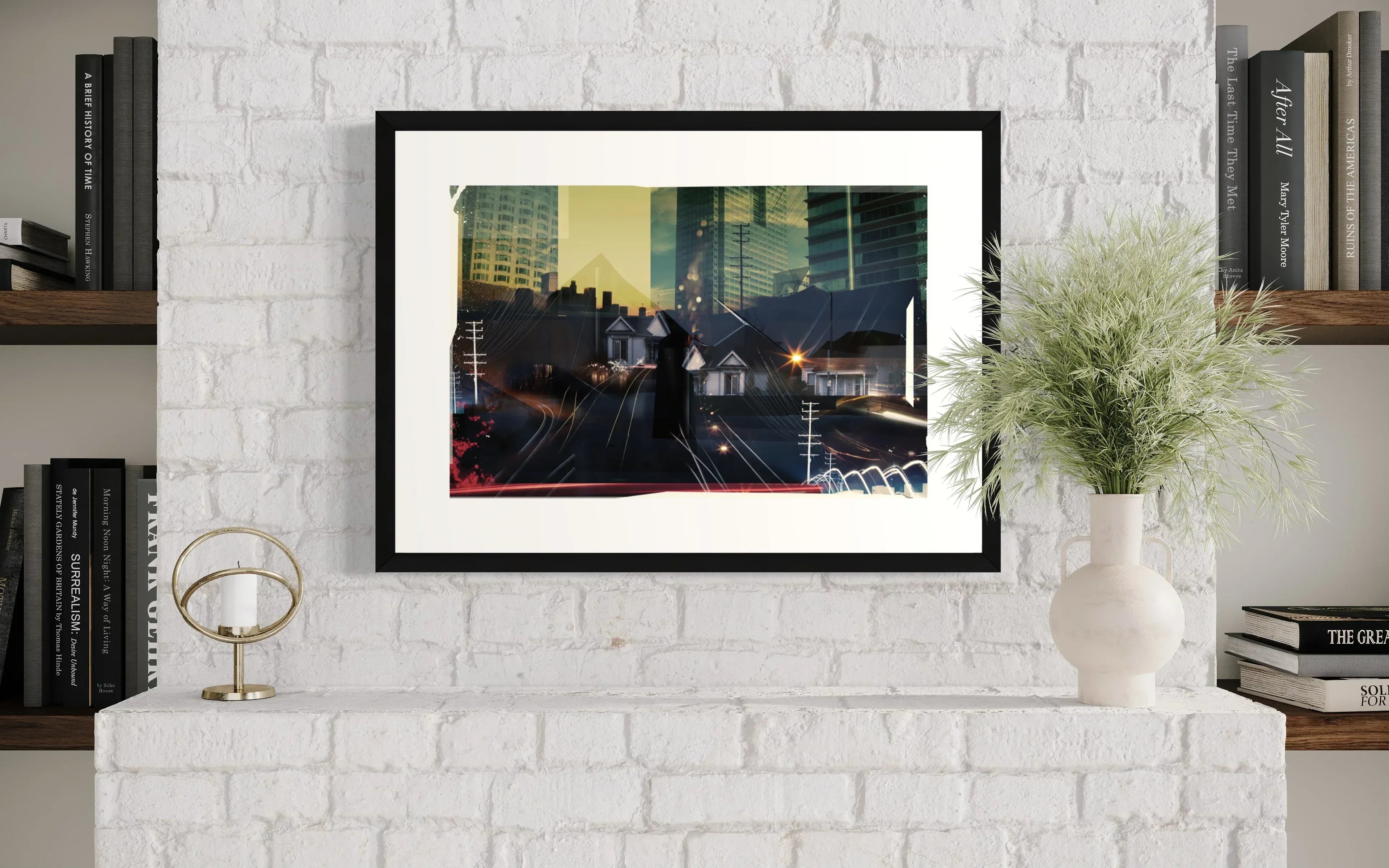 City of Light & Wires | Los Angeles Vertical Landscape Art